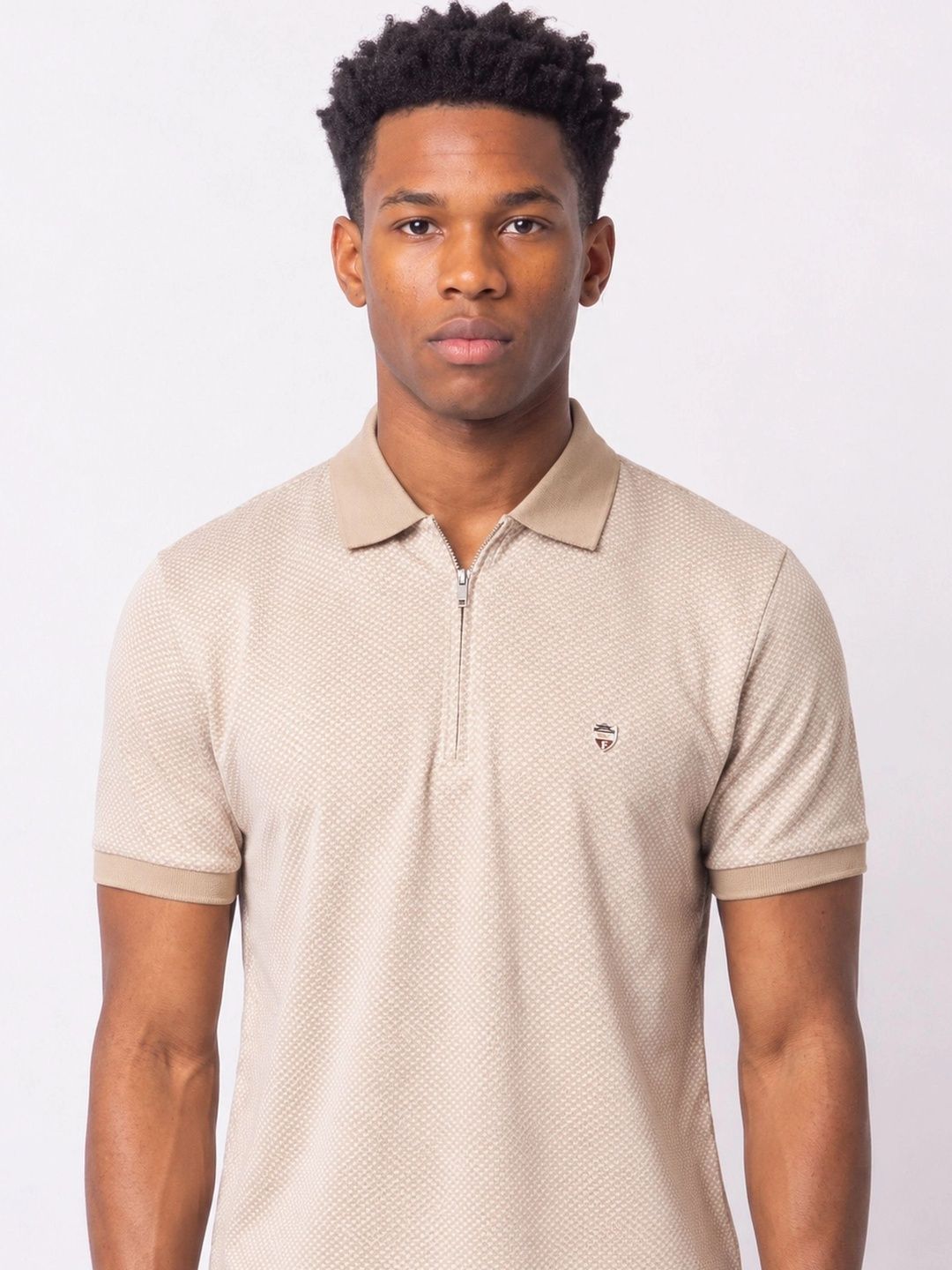 Monk Mode Men Polo Collar T-shirt