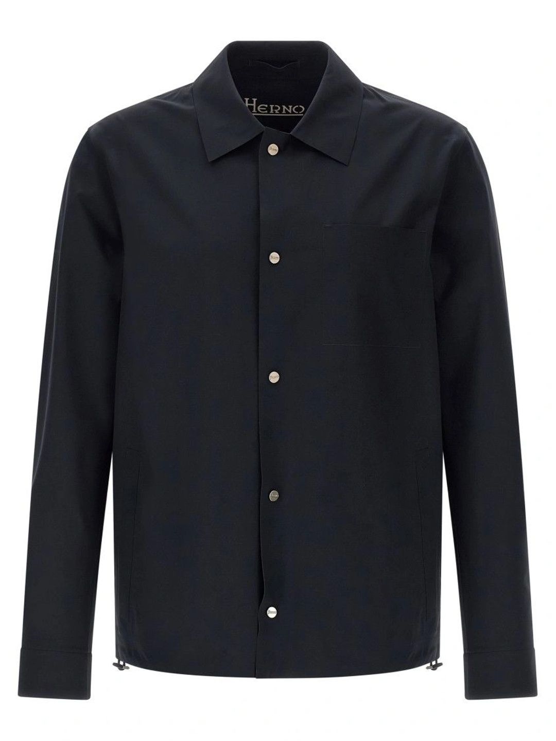 Herno Dark Blue Shirt Collar Jacket