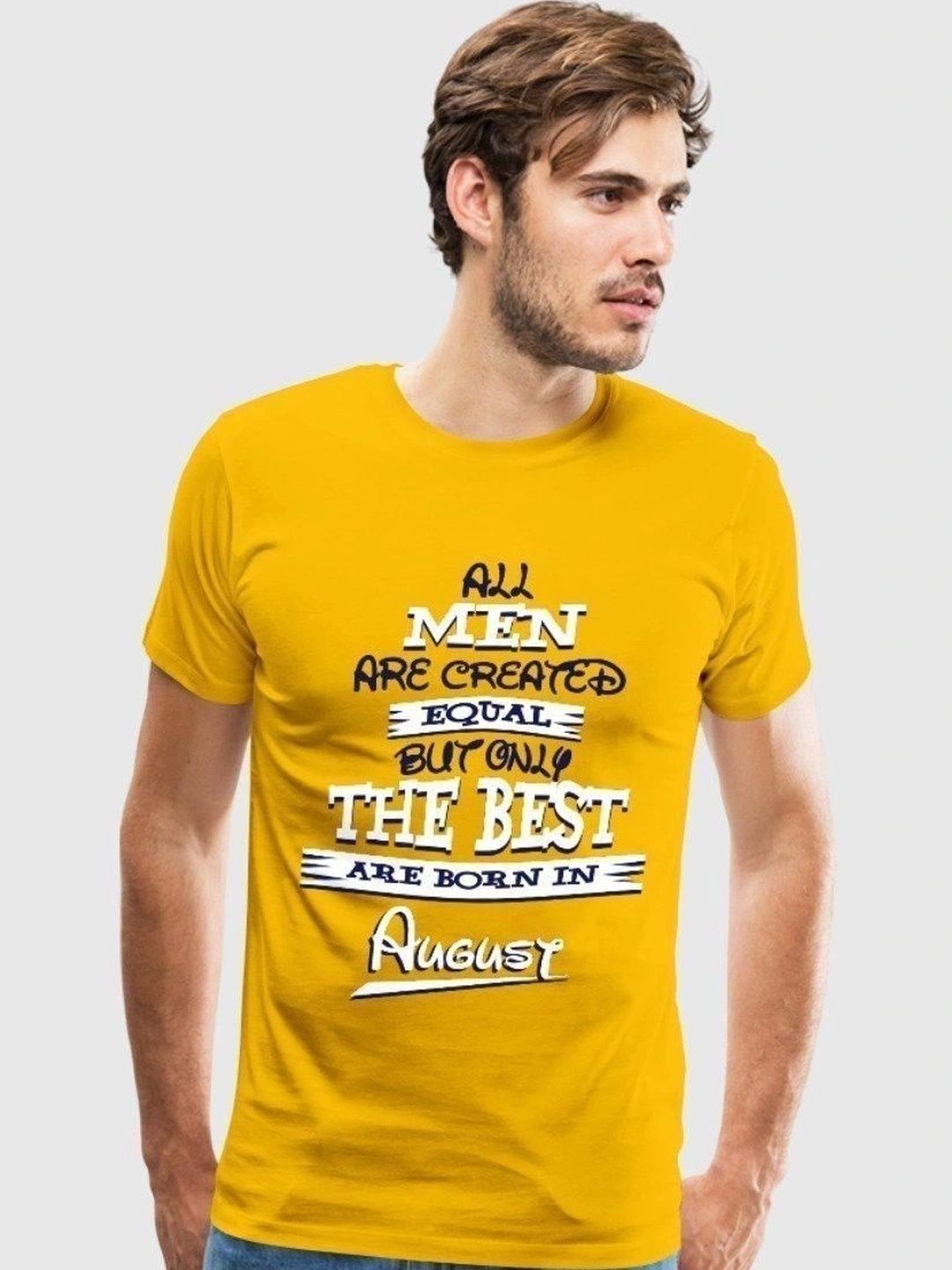 Double F Men Typography Printed Cotton T-shirt