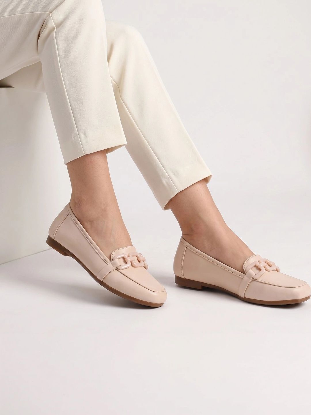 Mast & Harbour Mast & Harbour Women Buckle Detail Ballerinas