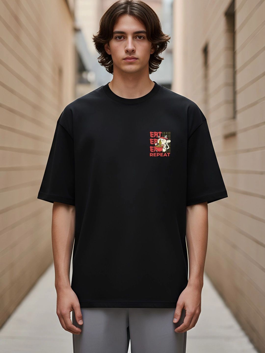 Black Pigeon Men Printed T-shirt