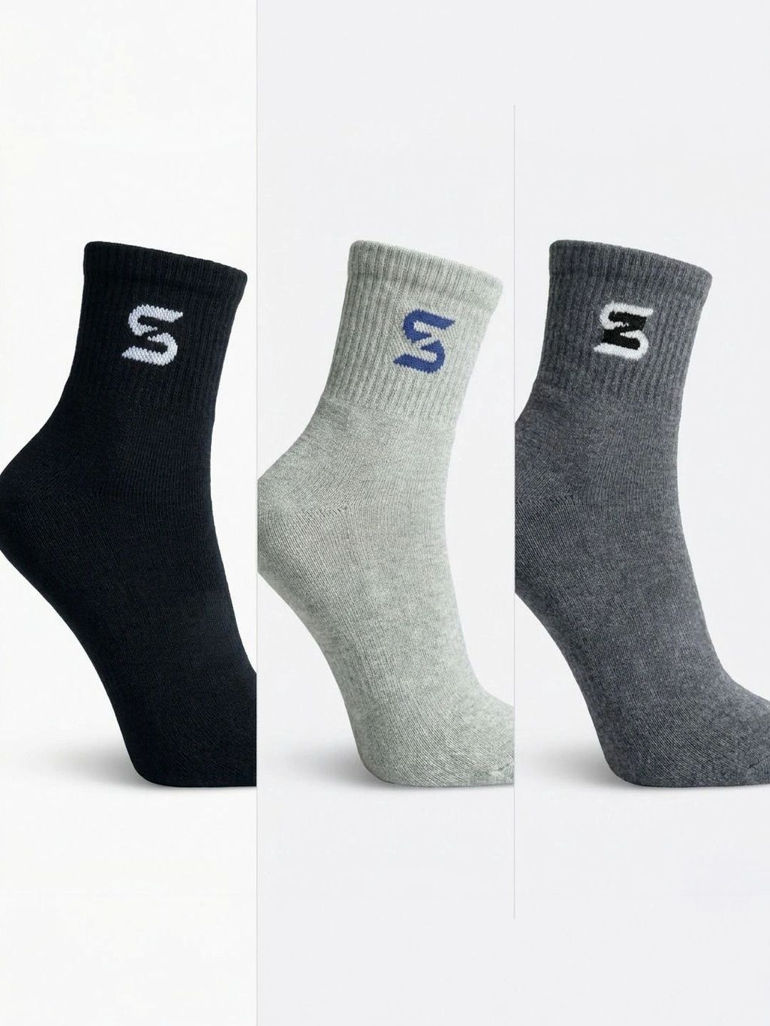 sakyastars Men Pack of 3 Ankle Length Socks