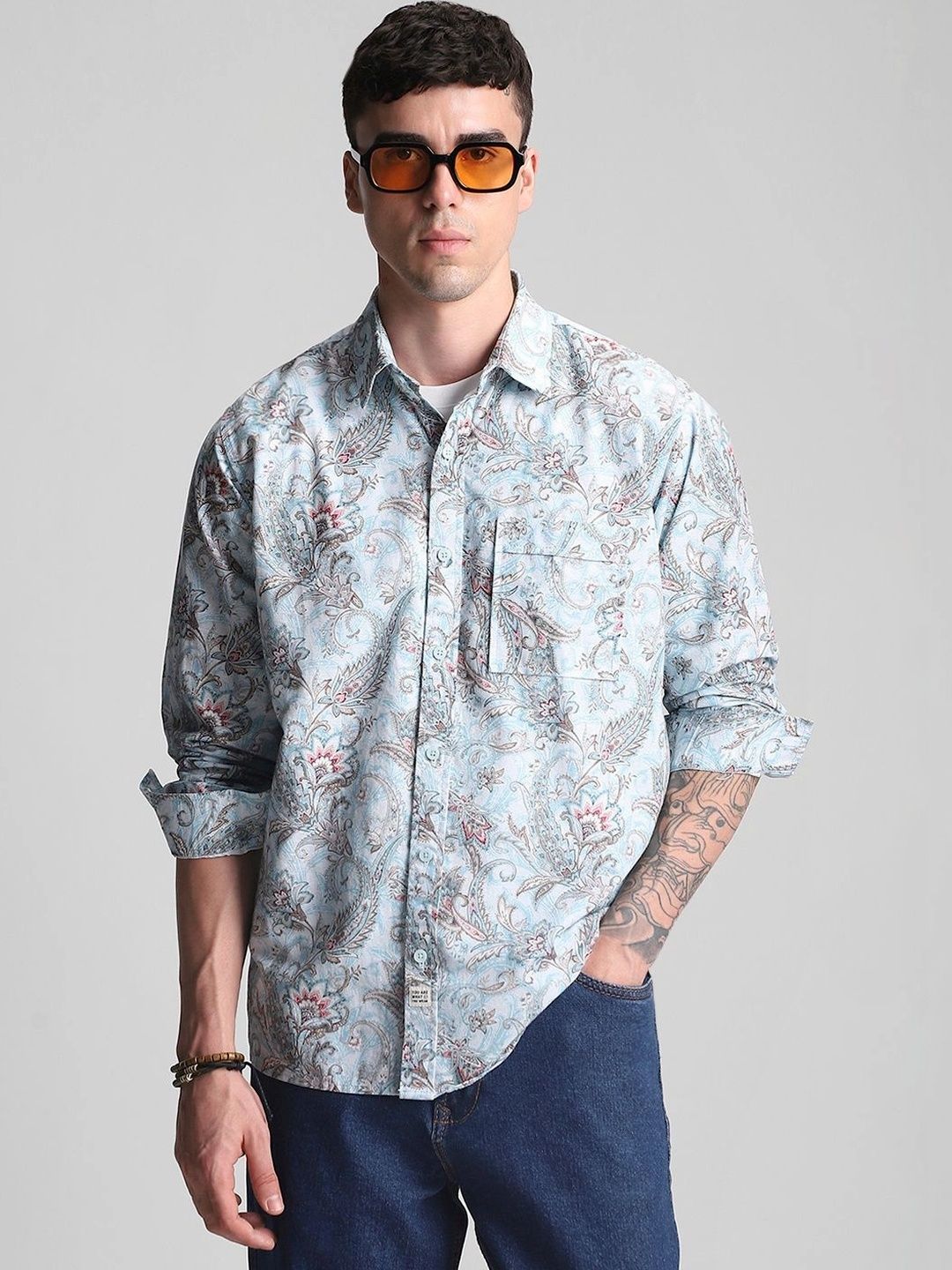 Klub Fox Men Printed Casual Shirt