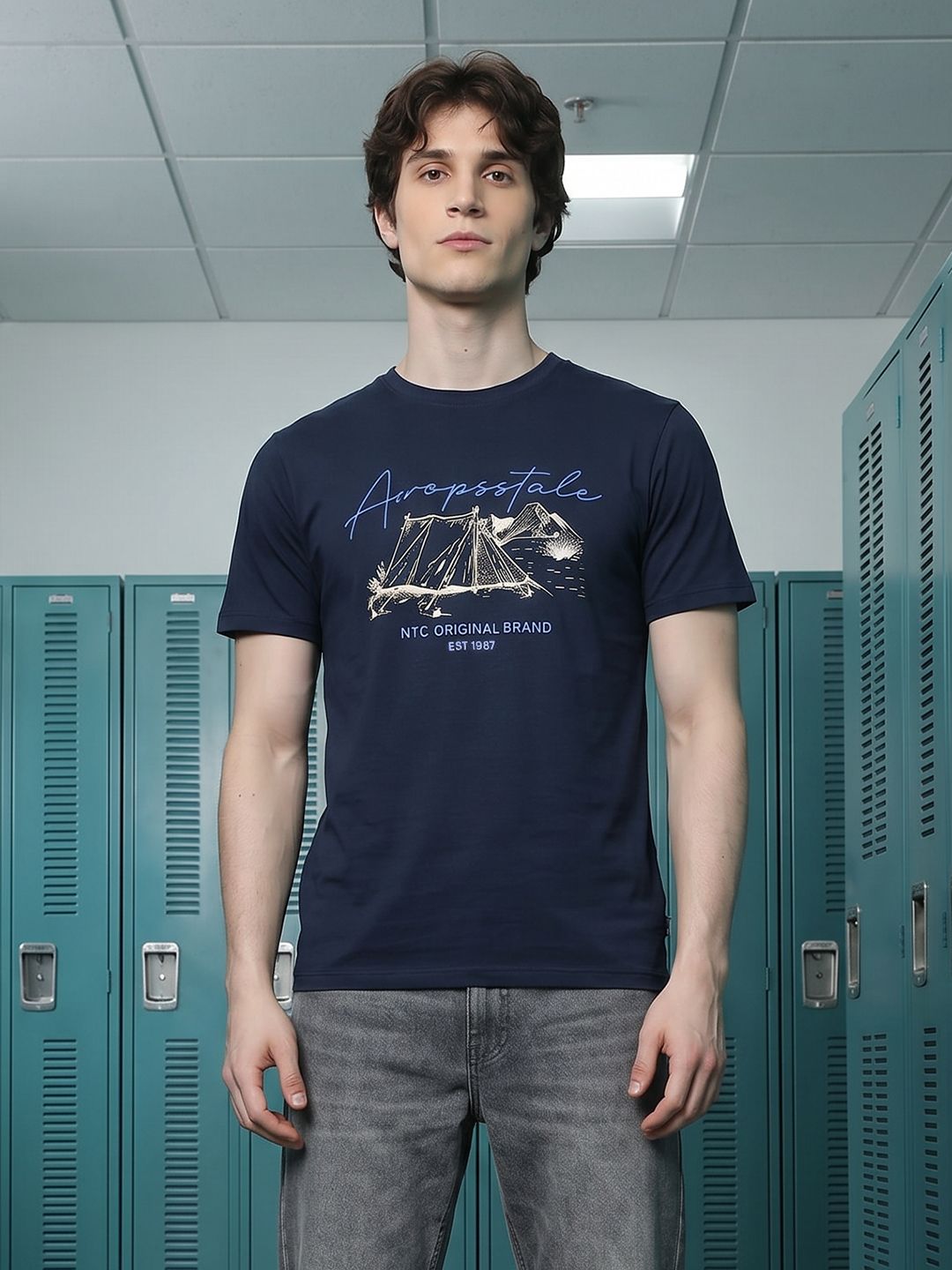 Aeropostale Printed Pure Cotton T-shirt