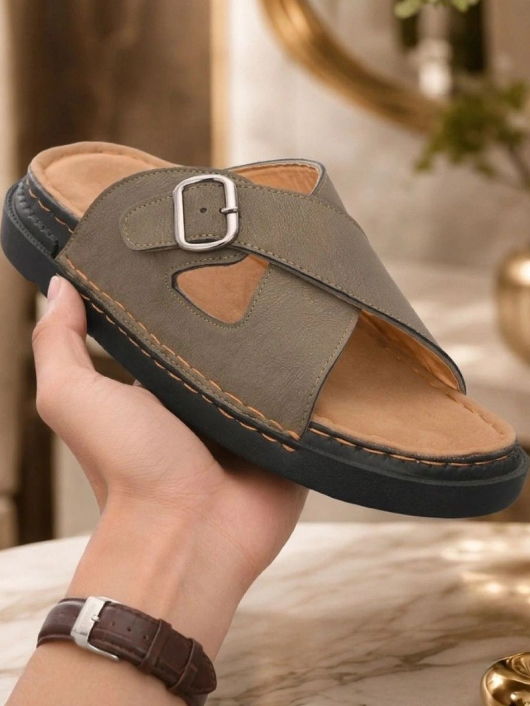 Provogue Men Suede Comfort Sandals