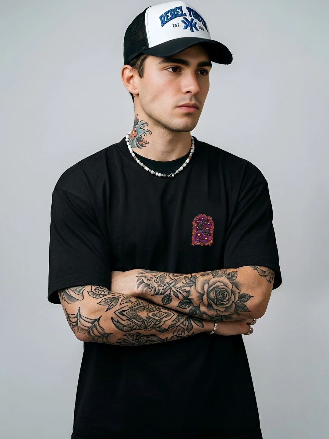Black Pigeon Men Printed T-shirt