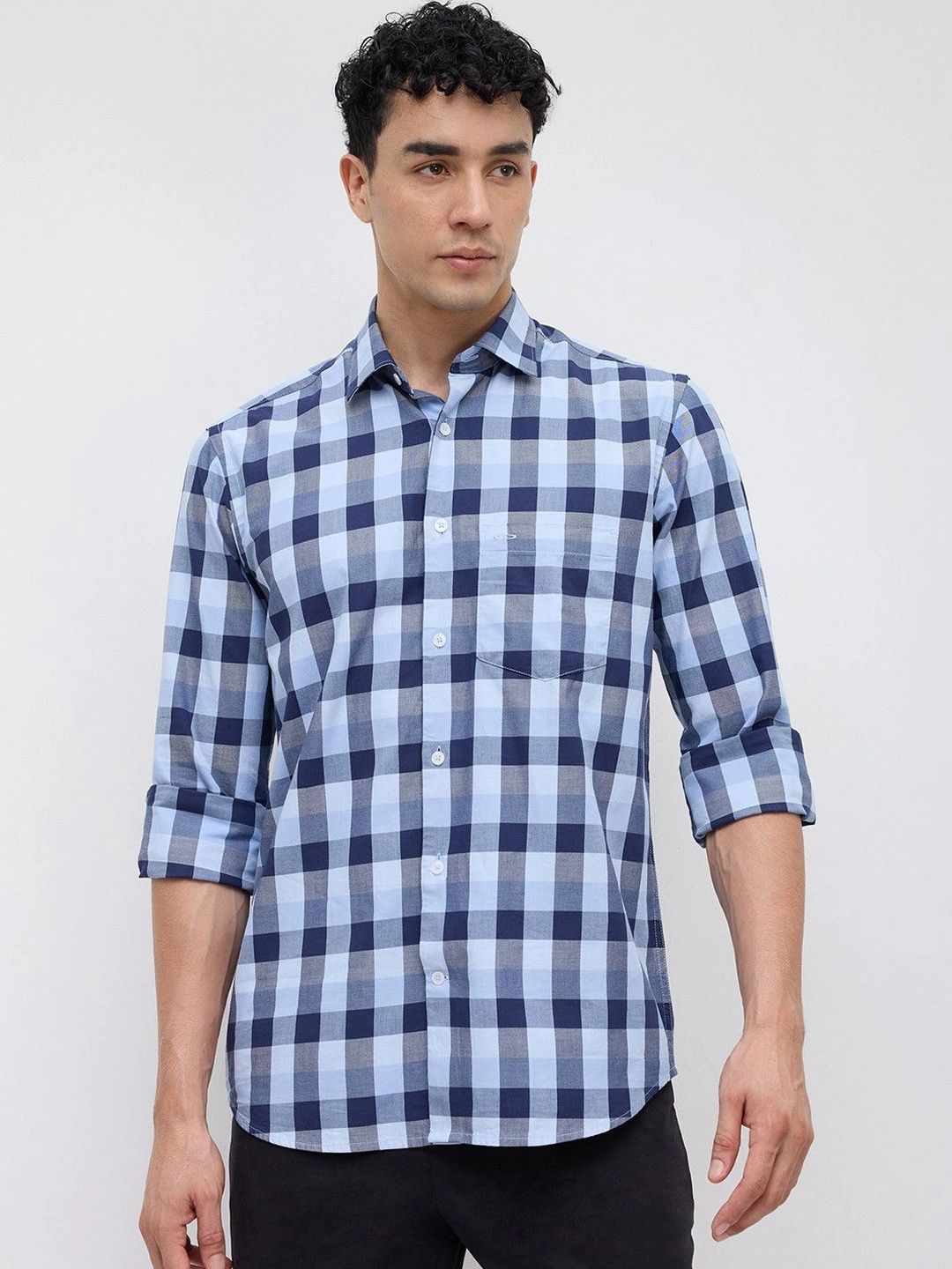ColorPlus ColorPlus Men Standard Gingham Checks Checked Casual Shirt