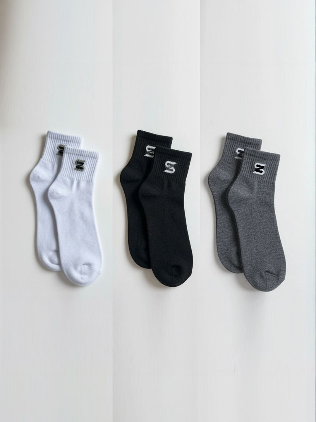 sakyastars Men Pack of 3 Above Ankle Socks