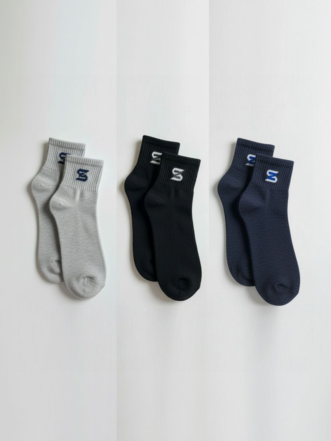 sakyastars Men Pack of 3 Ankle Length Socks