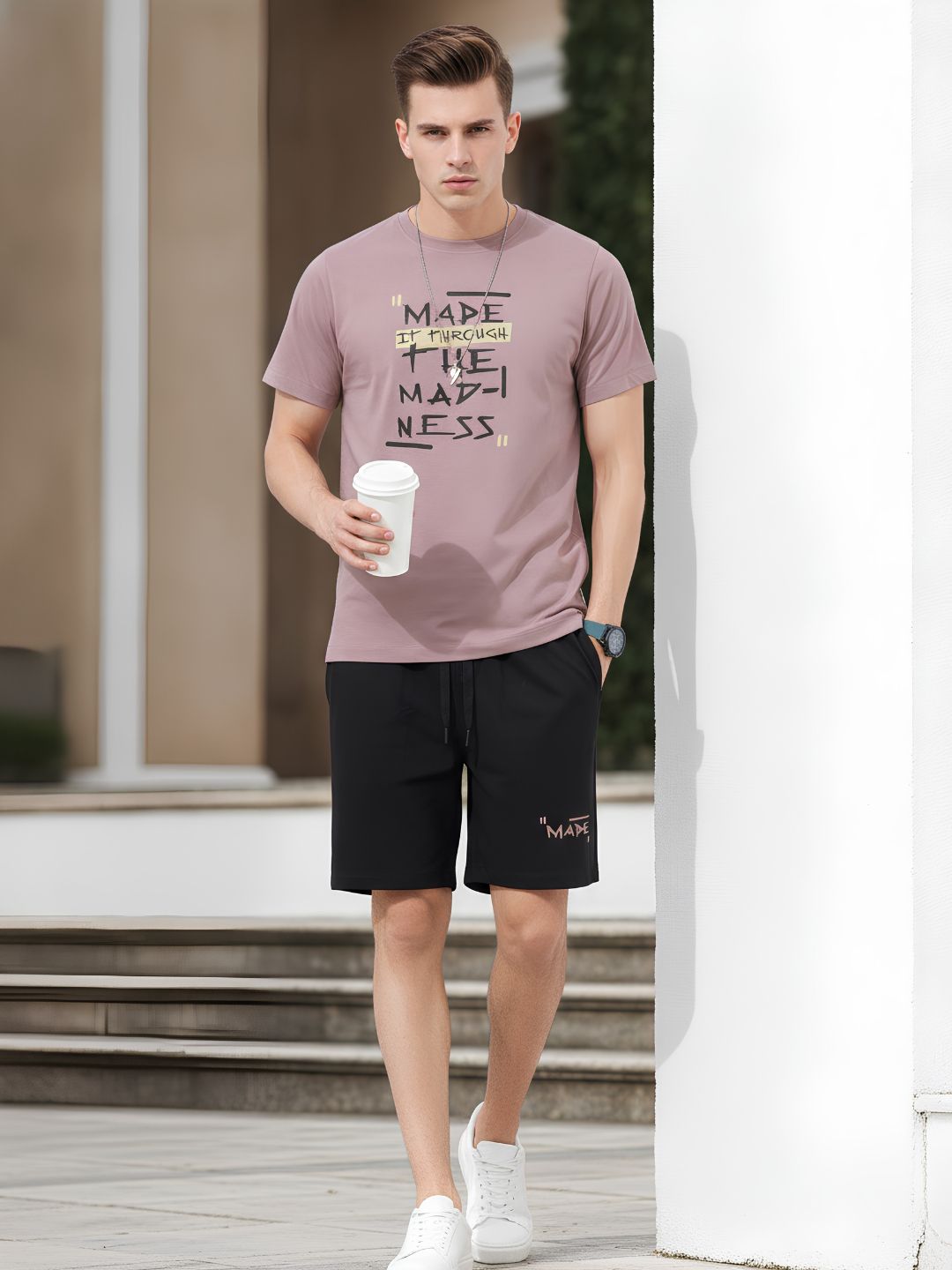 WEET Men Printed Night suit