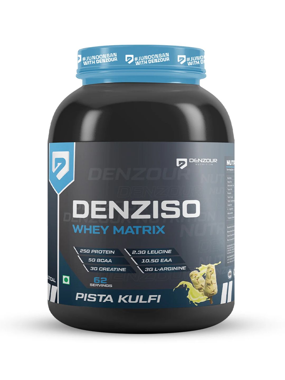 DENZOUR NUTRITION DENZOUR NUTRITION Whey Matrix Protein - 2 Kg - Pista Kulfi