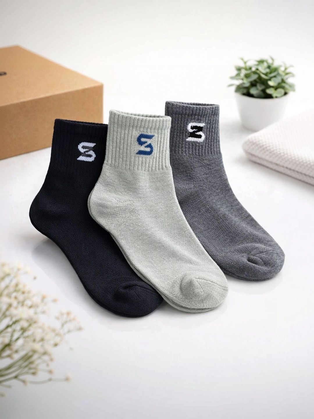 sakyastars Men Pack of 6 Ankle Length Socks