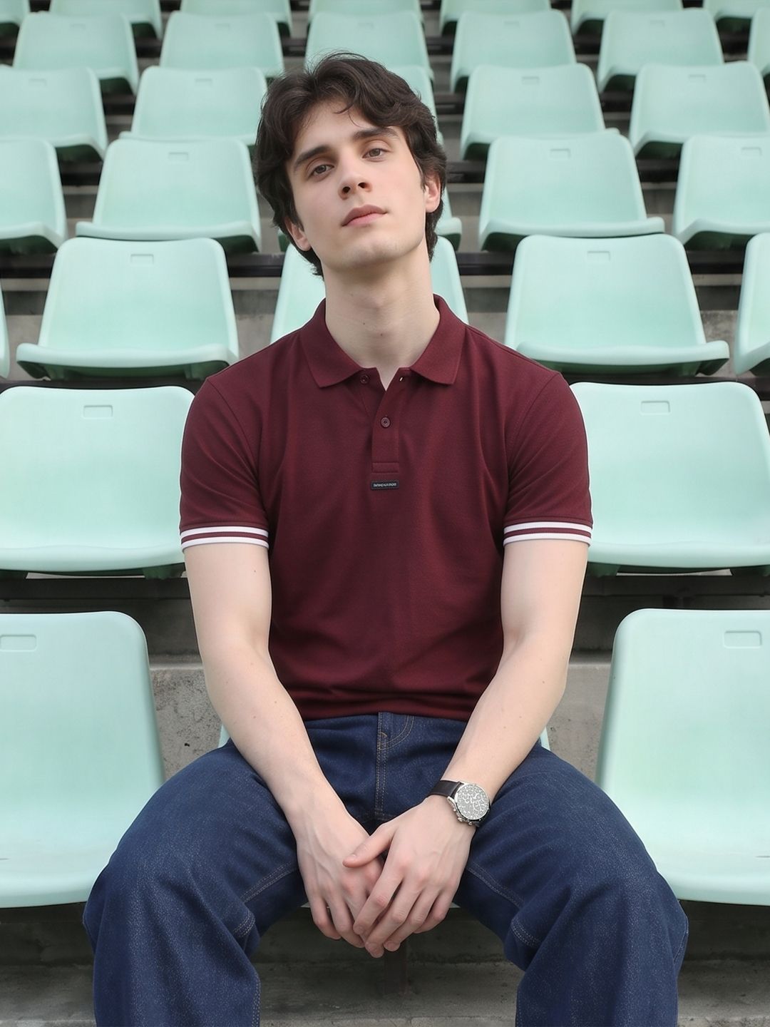 Aeropostale Polo Collar Pure Cotton T-shirt
