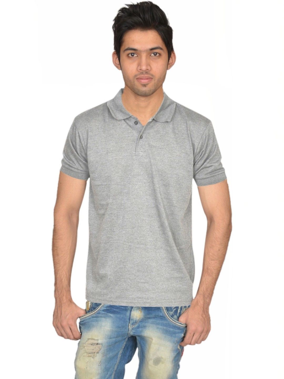 Double F Men Polo Collar T-shirt