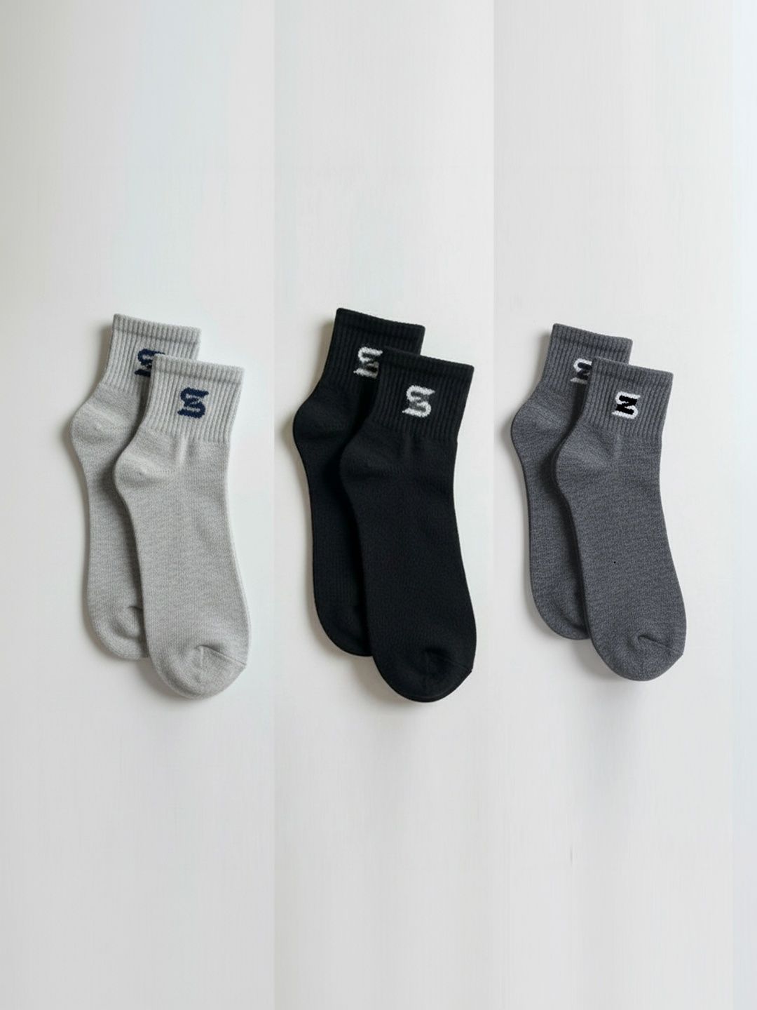 sakyastars Men Pack of 3 Above Ankle Socks