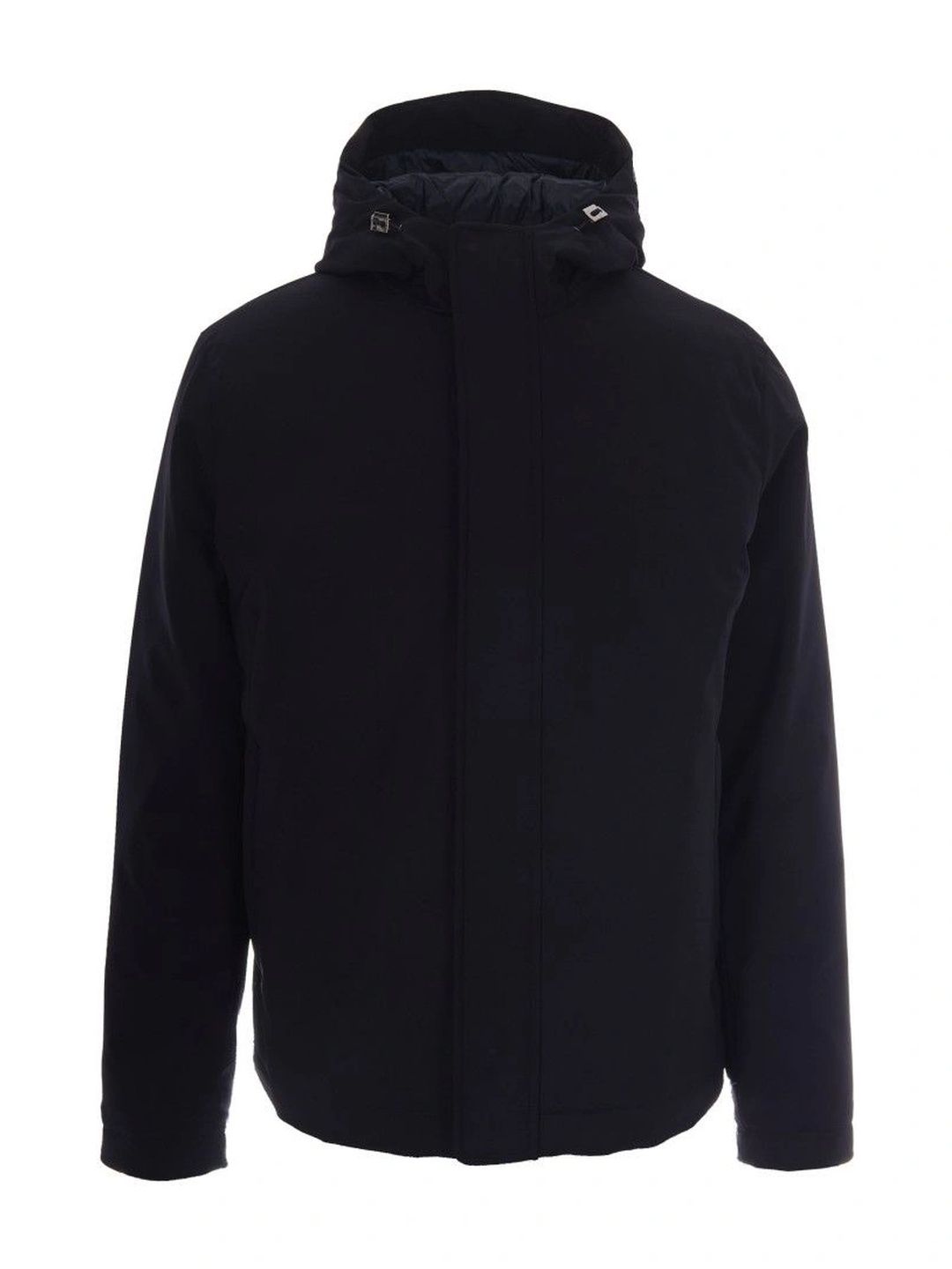 Herno Dark Blue Solid Hood Jacket