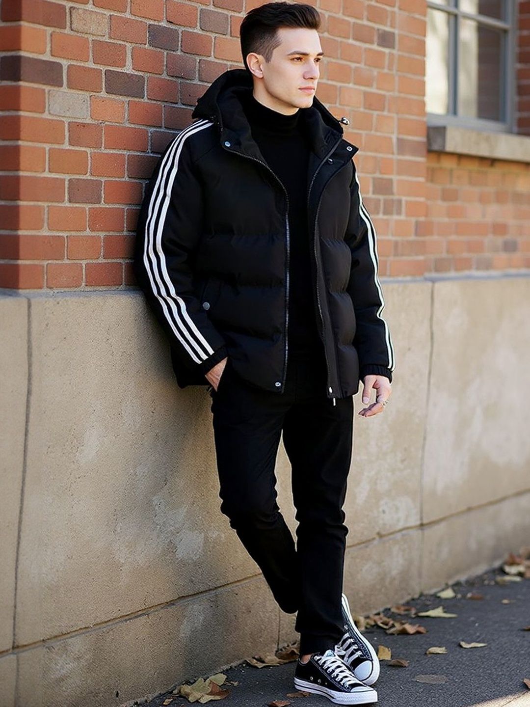 HERE&NOW Men Hooded Puffer Jacket