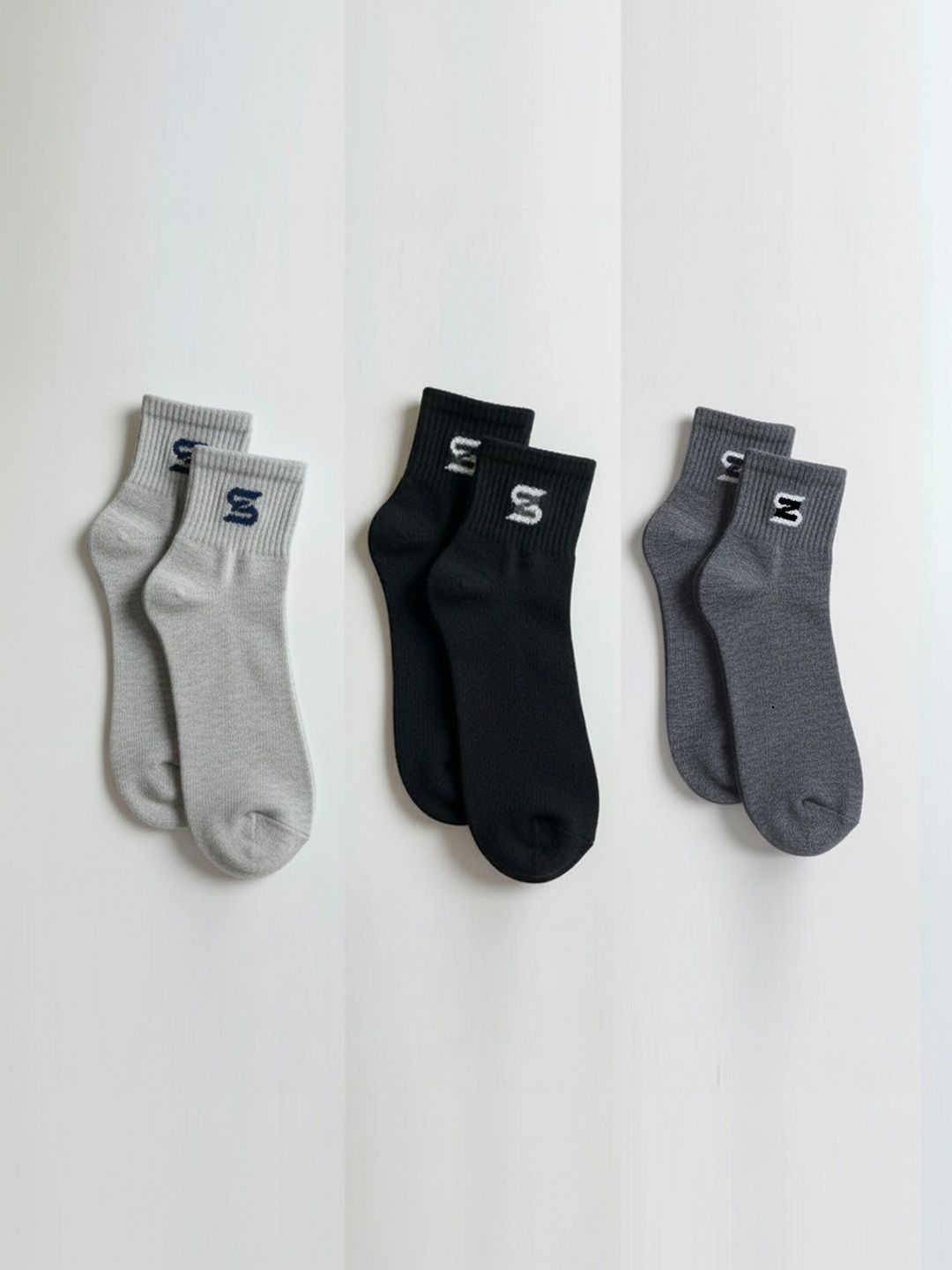 sakyastars Men Pack of 3 Above Ankle Socks