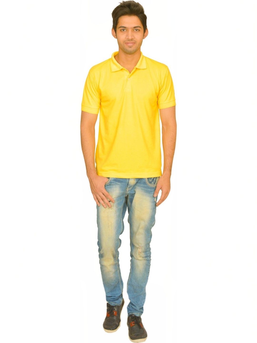 Double F Men Polo Collar T-shirt