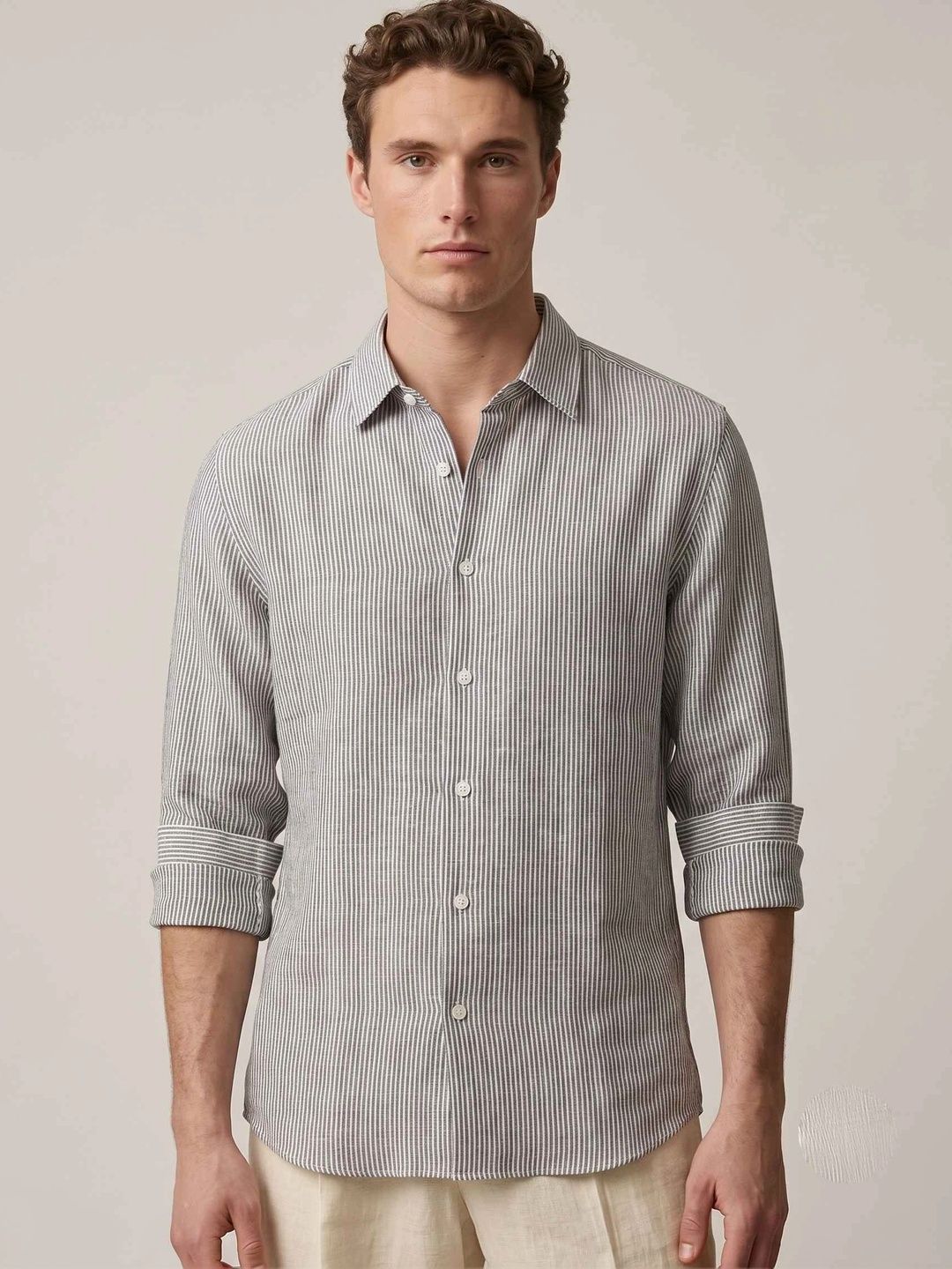 SAINT PEACH Linen Blend Shirts