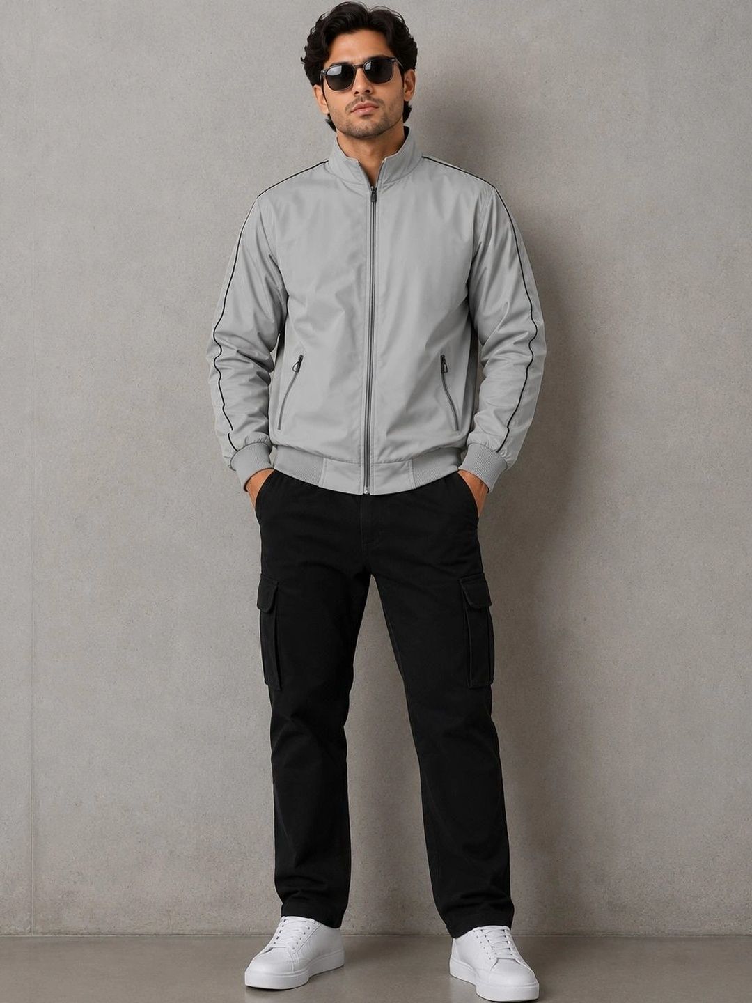 WILD COPS Men Lightweight Bomber Jacket