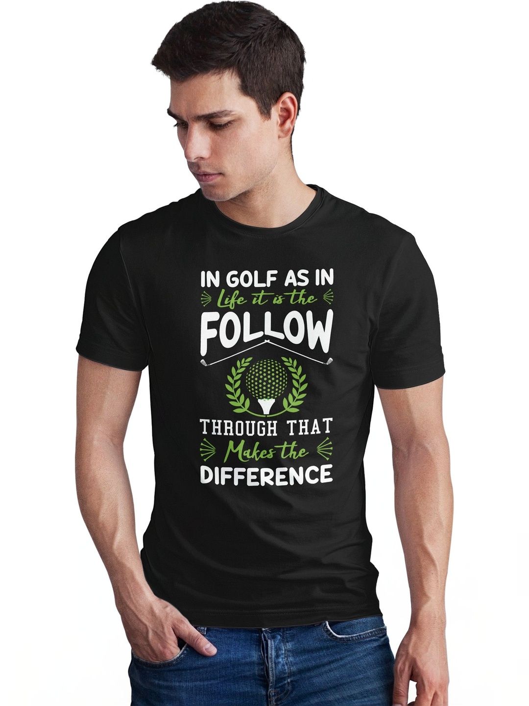 Seekbuylove Men Typography Printed Bio Finish T-shirt