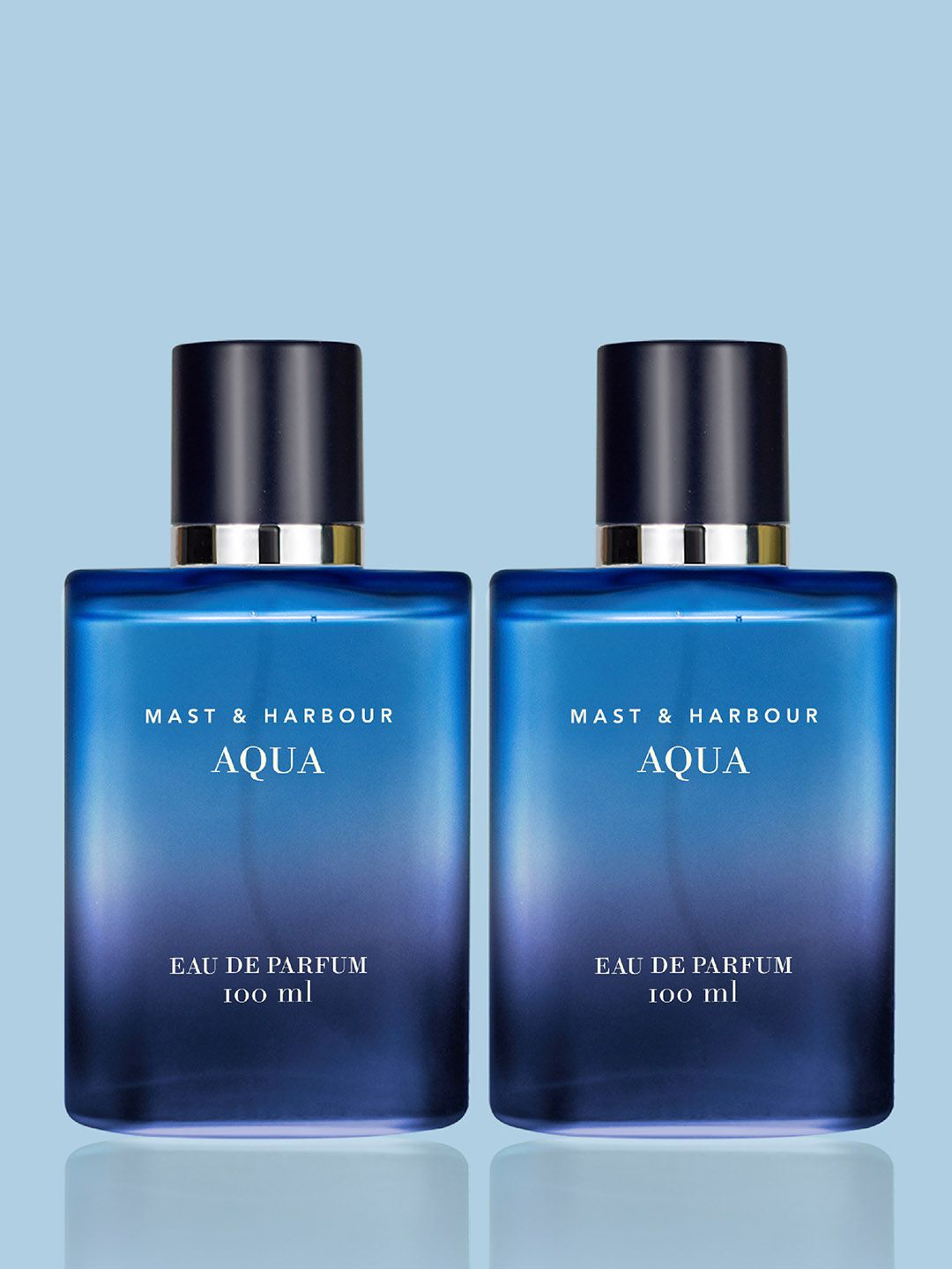 Mast & Harbour Set Of 2 Men Aqua Long-Lasting Eau De Parfum - 100 ml Each