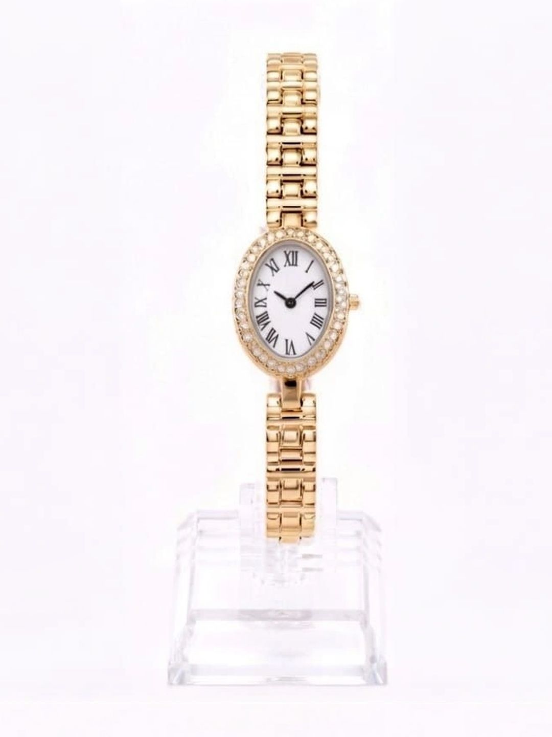 Jasuniq Elegant Oval Gold Watch