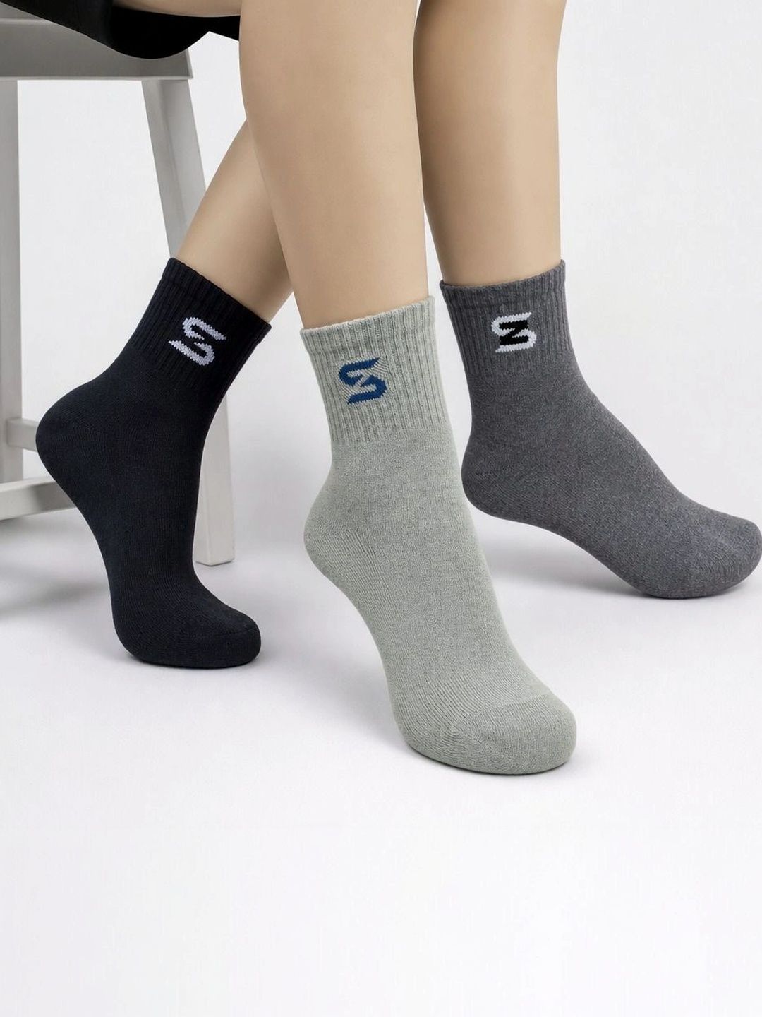 sakyastars Men Pack of 3 Ankle Length Socks