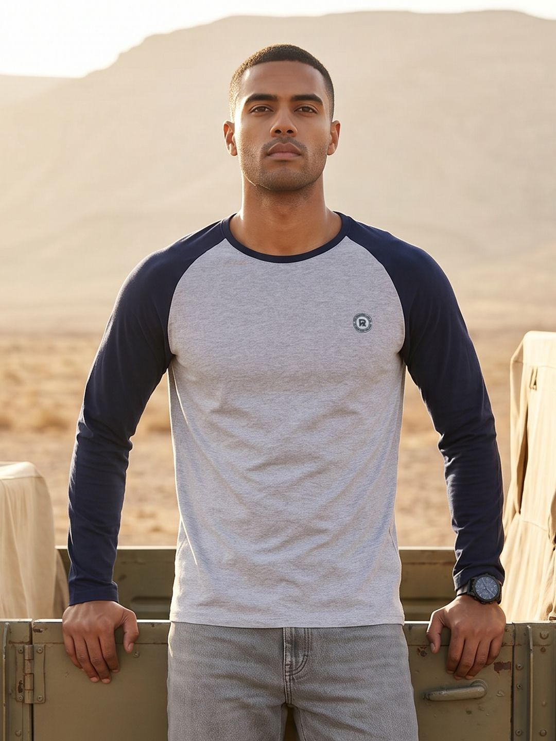 The Roadster Life Co. Colourblocked T-shirt