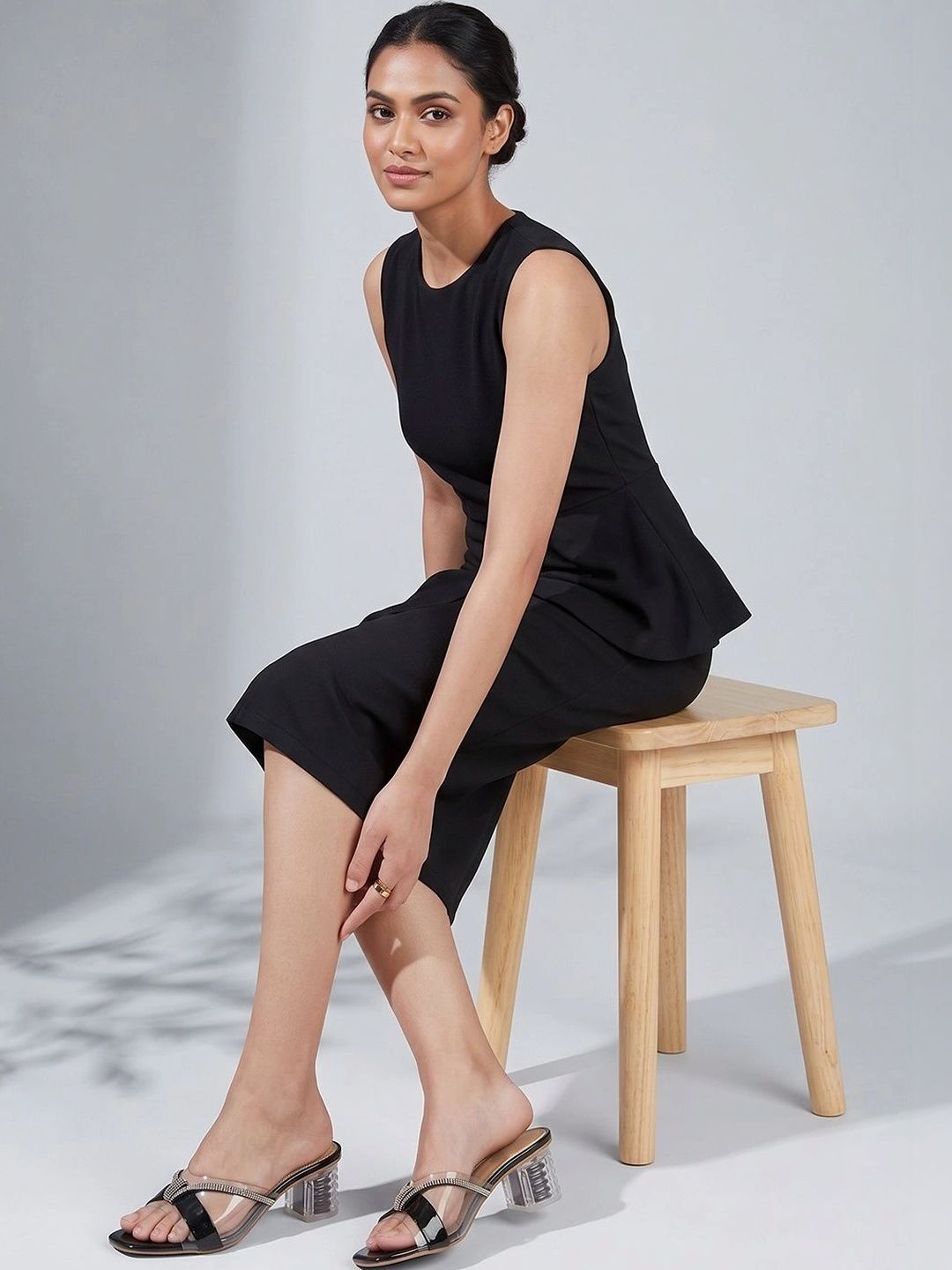 TRIKSY Embellished Block Mules