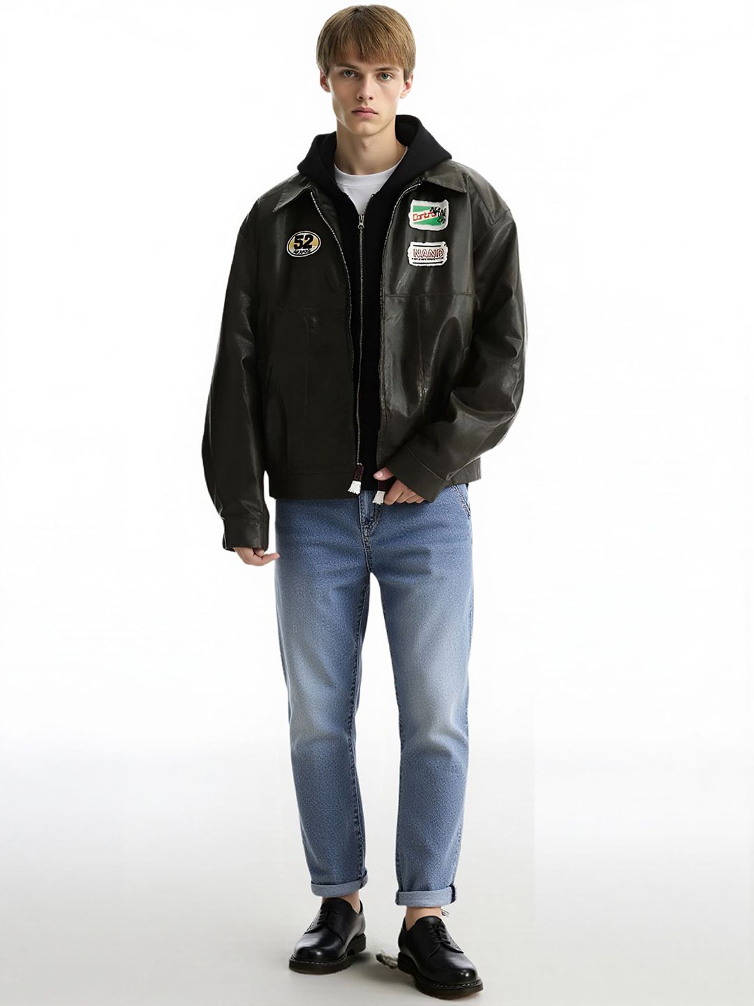 HERE&NOW Men Regular Fit Mid-Rise Jeans