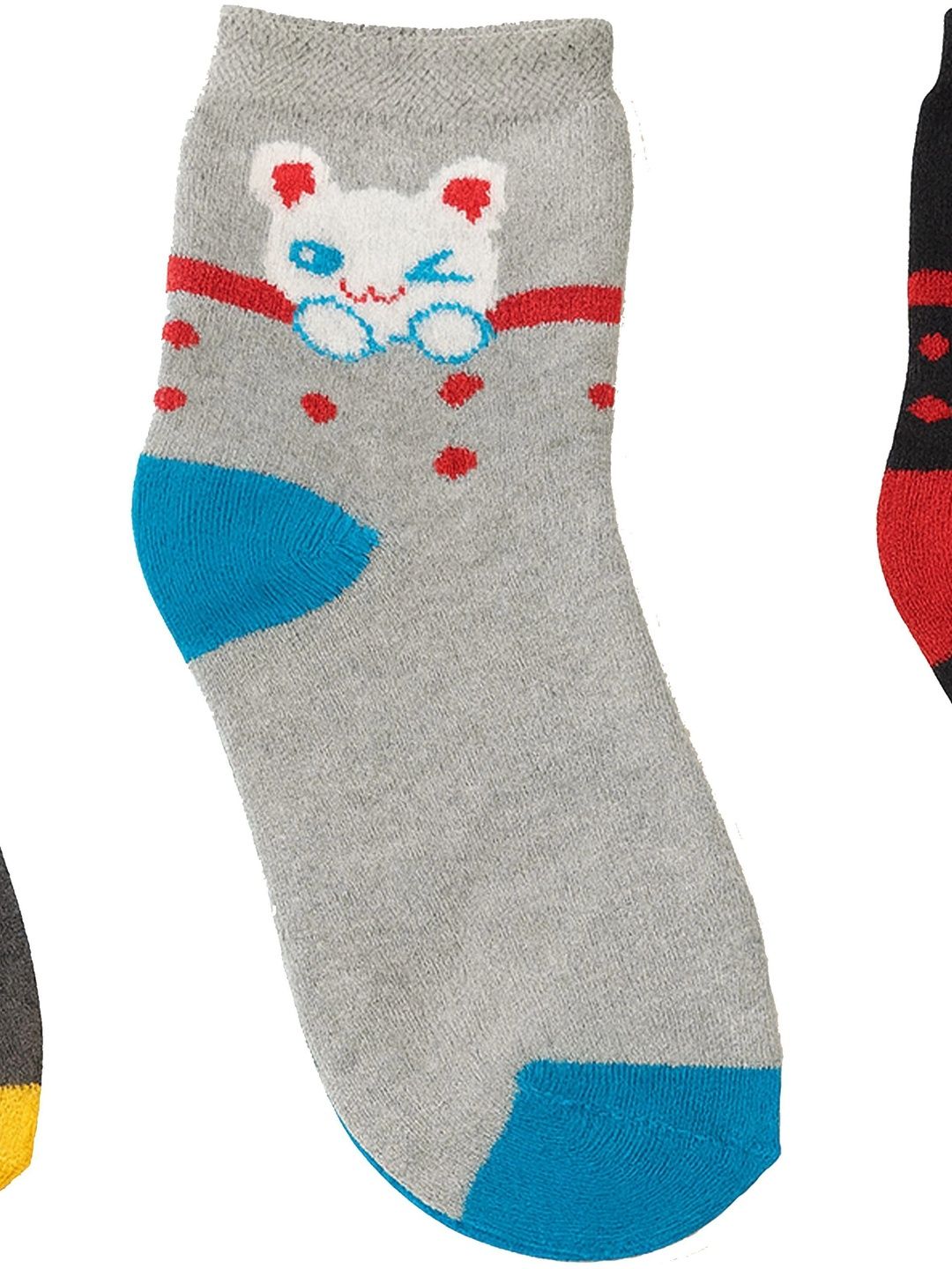 sakyastars Men Pack of 3 Patterned Ankle Length Socks