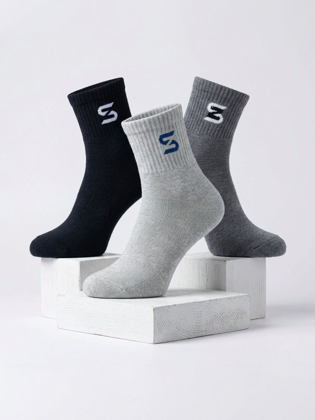 sakyastars Men Pack of 3 Above Ankle Socks
