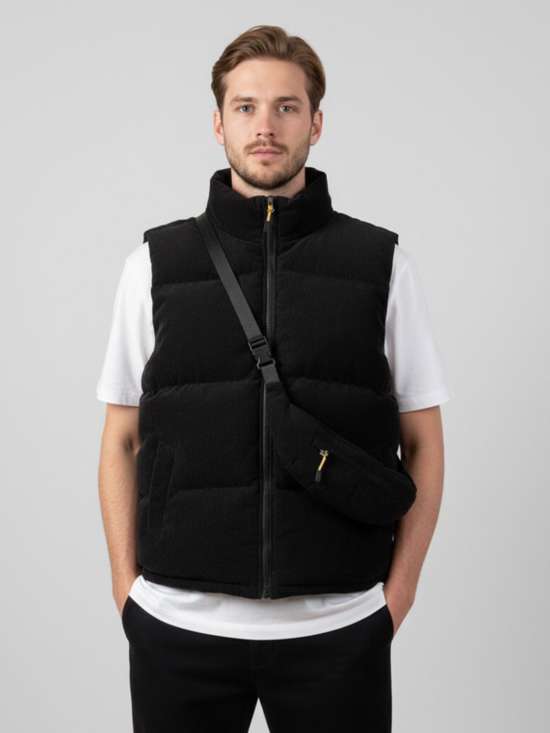 Mast & Harbour Men Sleeveless Gilet Jacket