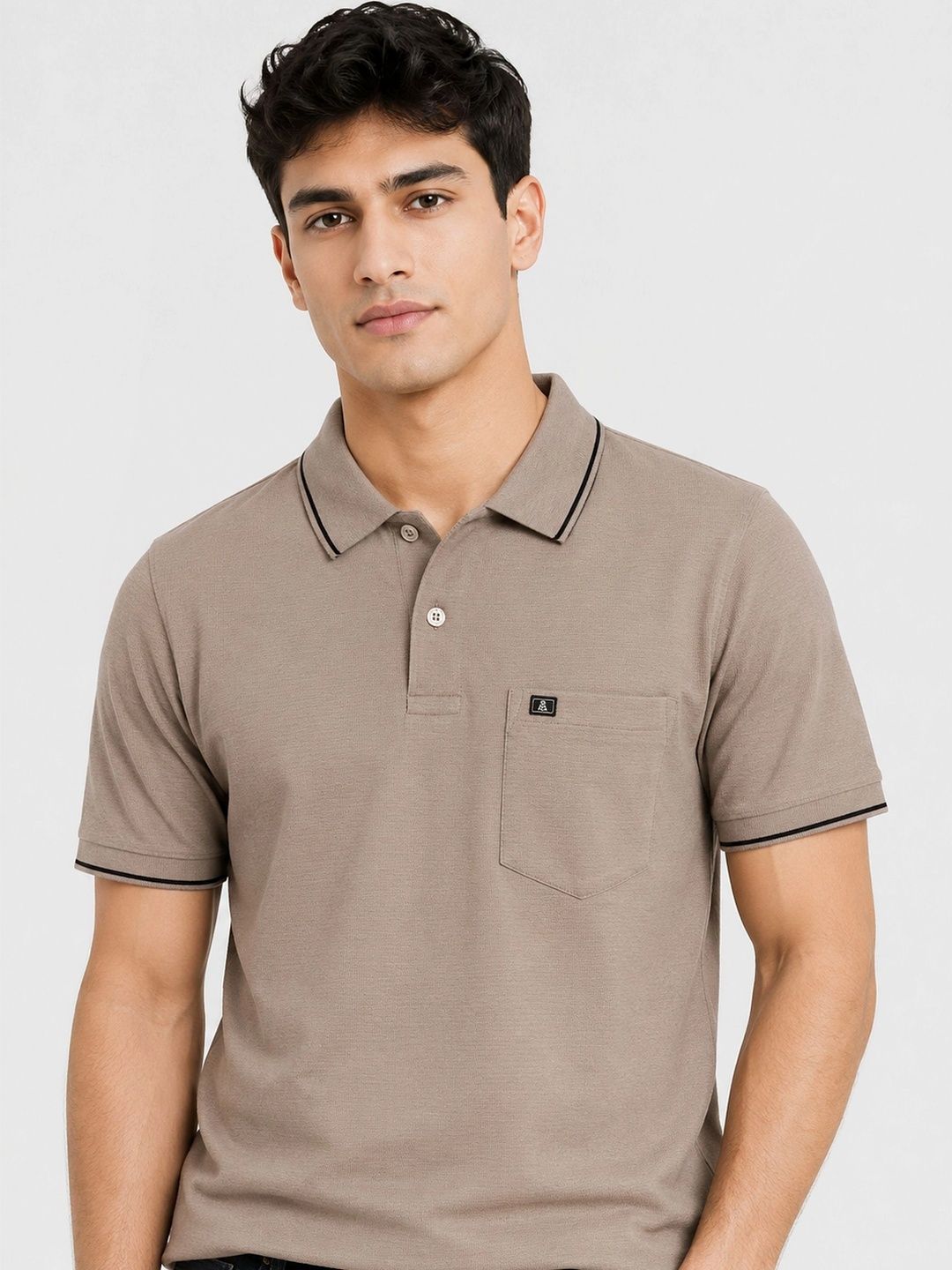 Monk Mode Polo Collar Pockets Short Sleeves Regular Fit T-shirt