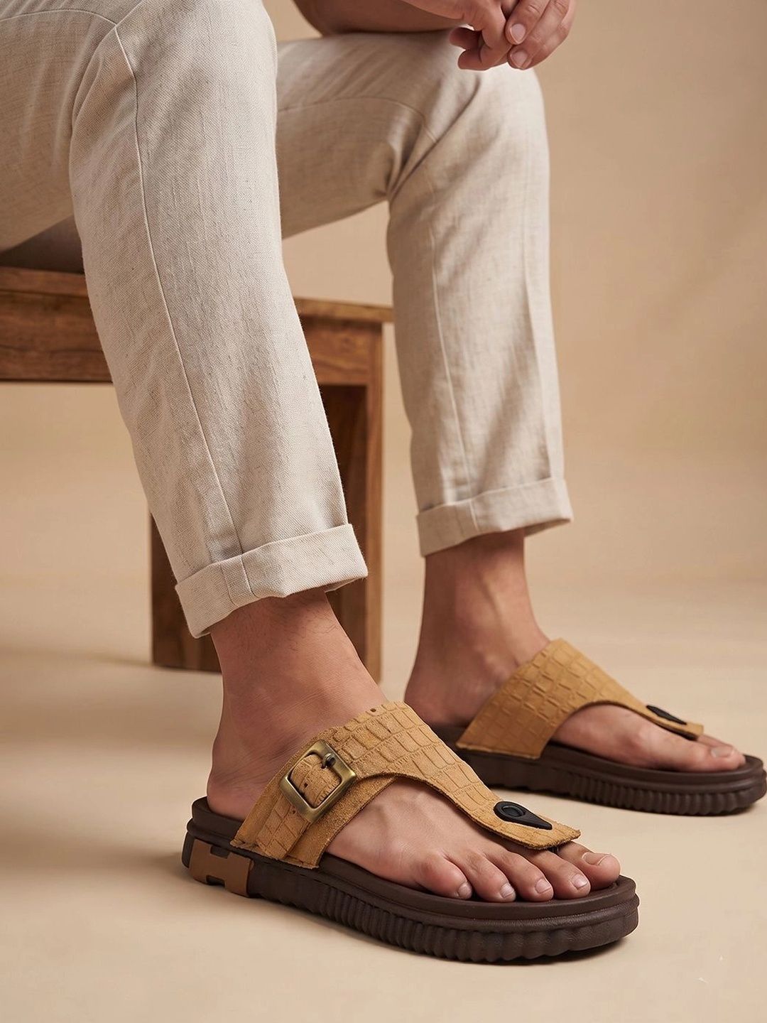 Mast & Harbour Men Thong Flip-Flops