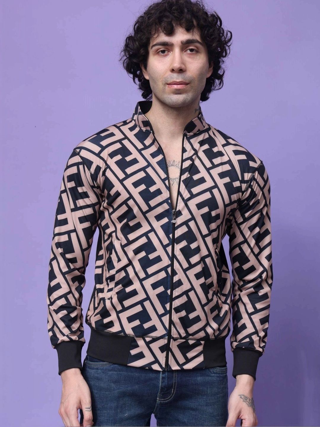 Flirty Soul Graphic Printed Bomber Jacket
