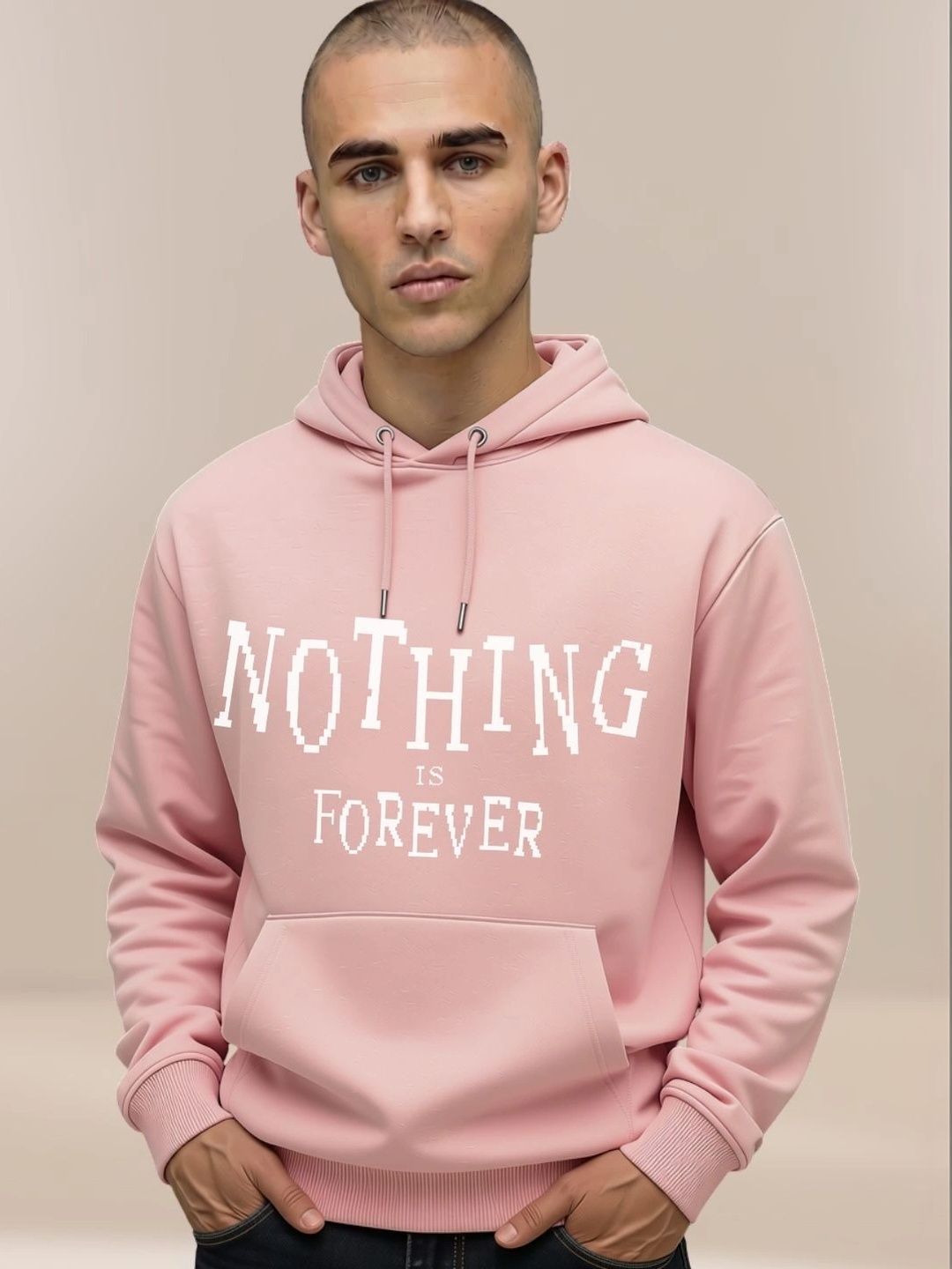 R.Code by The Roadster Life Co. Men Printed Hooded Sweatshirt
