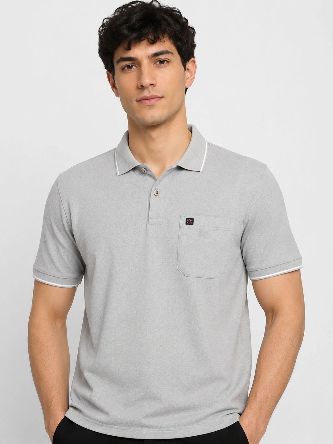Monk Mode Polo Collar Short Sleeves Regular Fit Pockets T-shirt