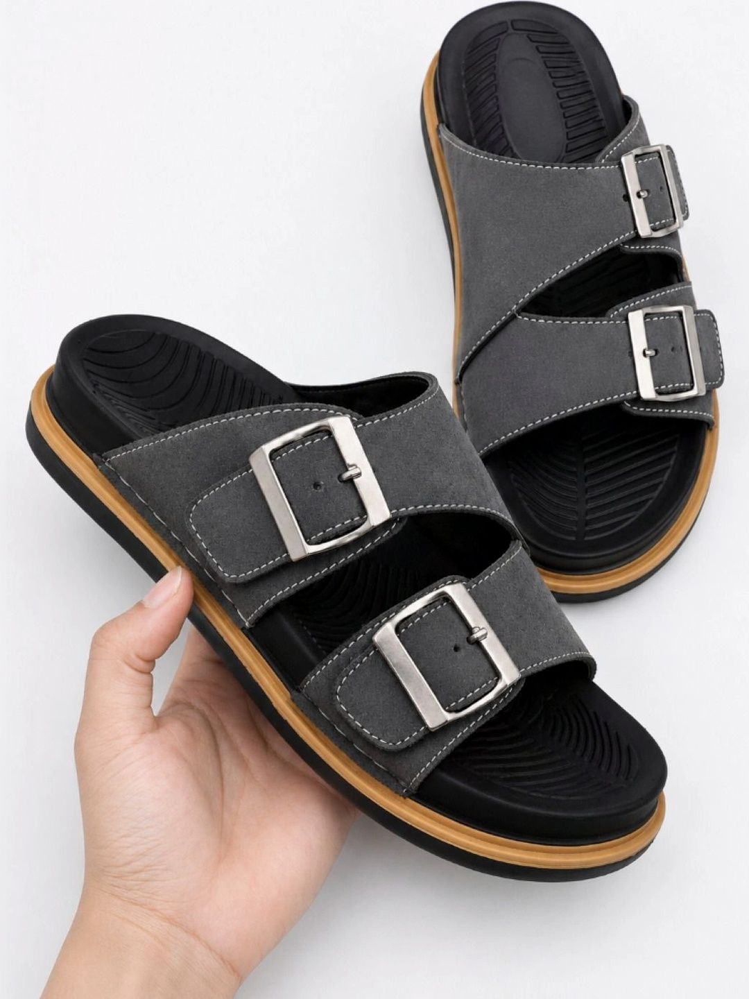 Provogue Men Suede Comfort Sandals