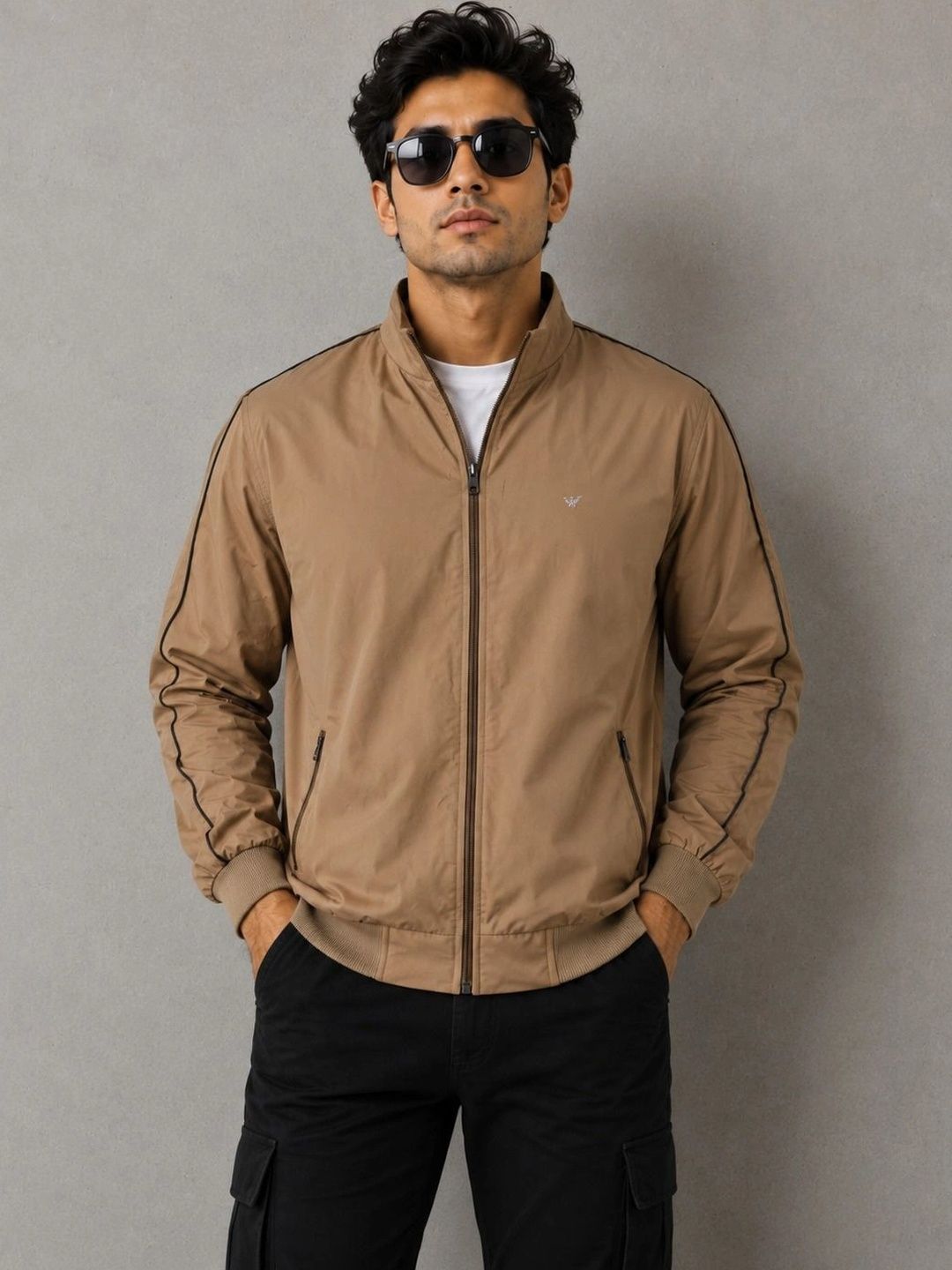 WILD COPS Men Lightweight Bomber Jacket