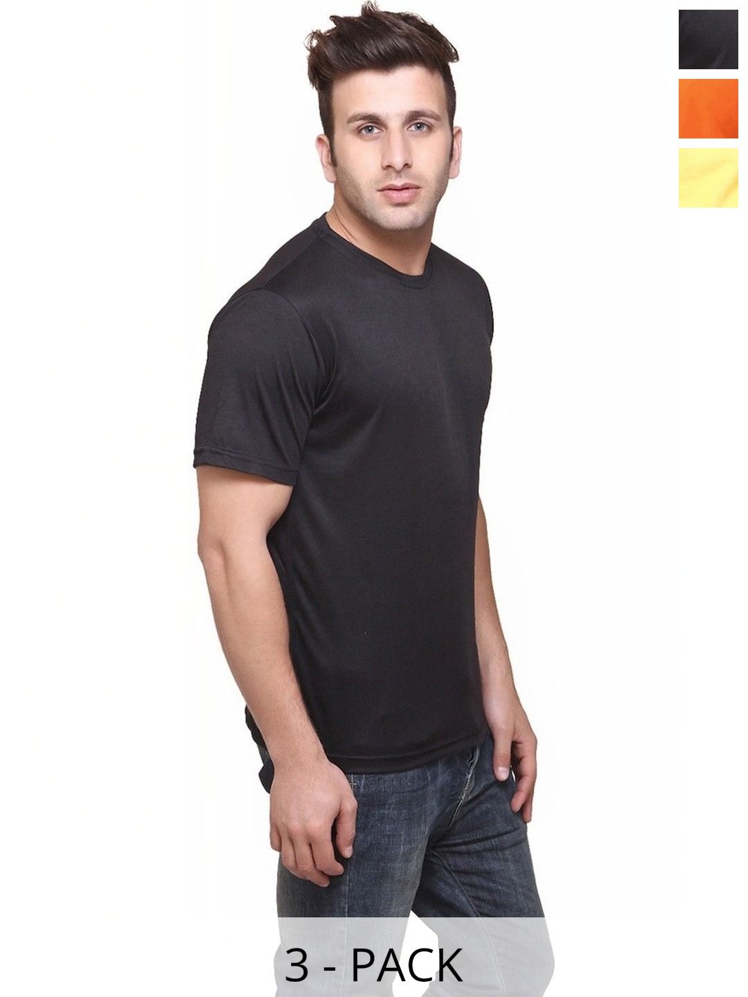 FUNKY GUYS Men 3 Slim Fit T-shirt