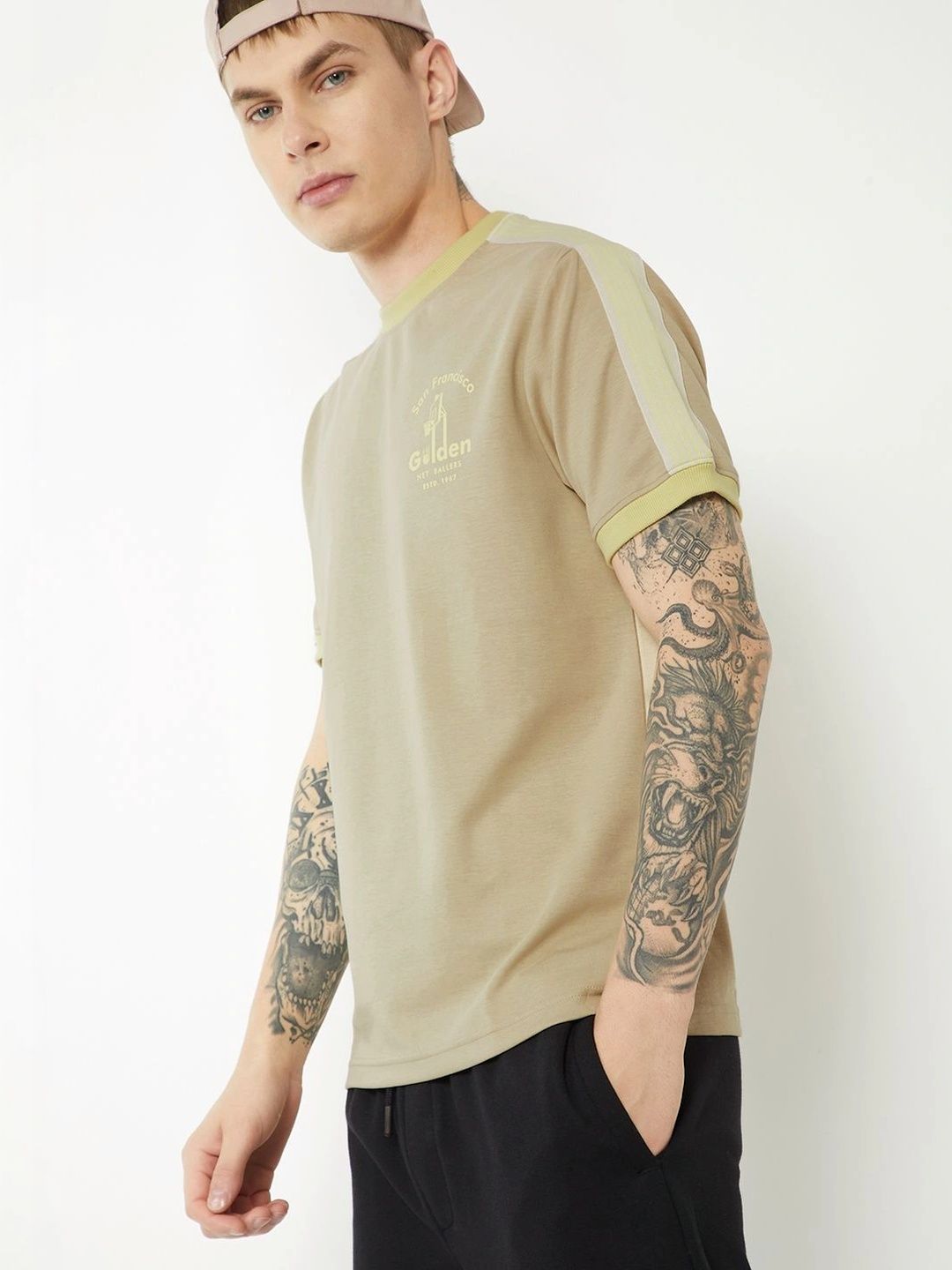 max Men Typography Printed T-shirt
