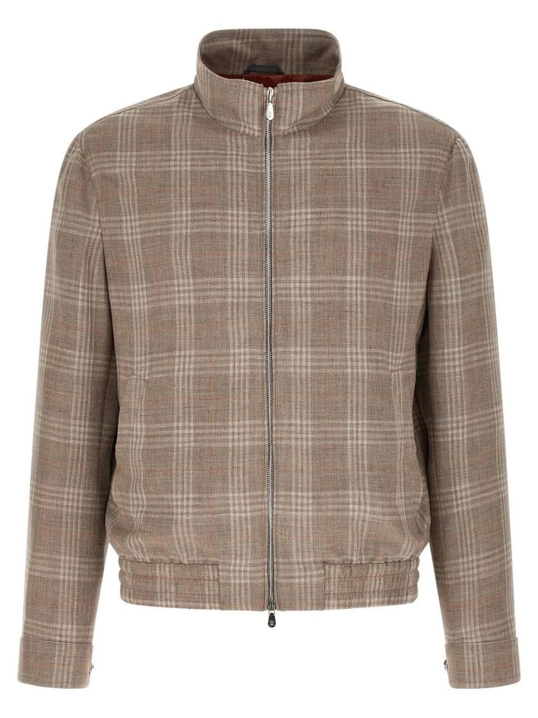 Brunello Cucinelli Brown Plaid Regular Jacket