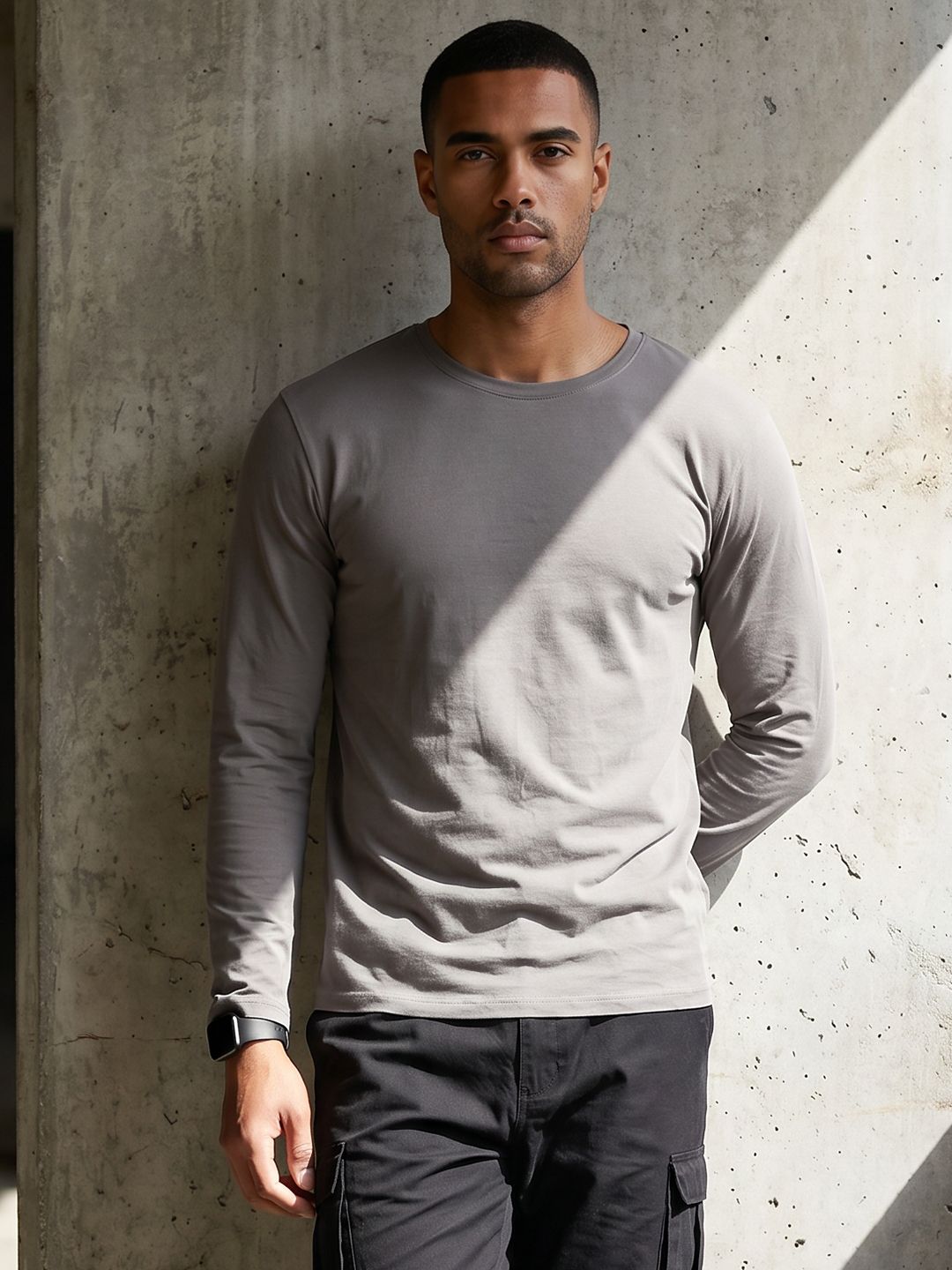 The Roadster Life Co. Long Sleeves Pure Cotton T-shirt