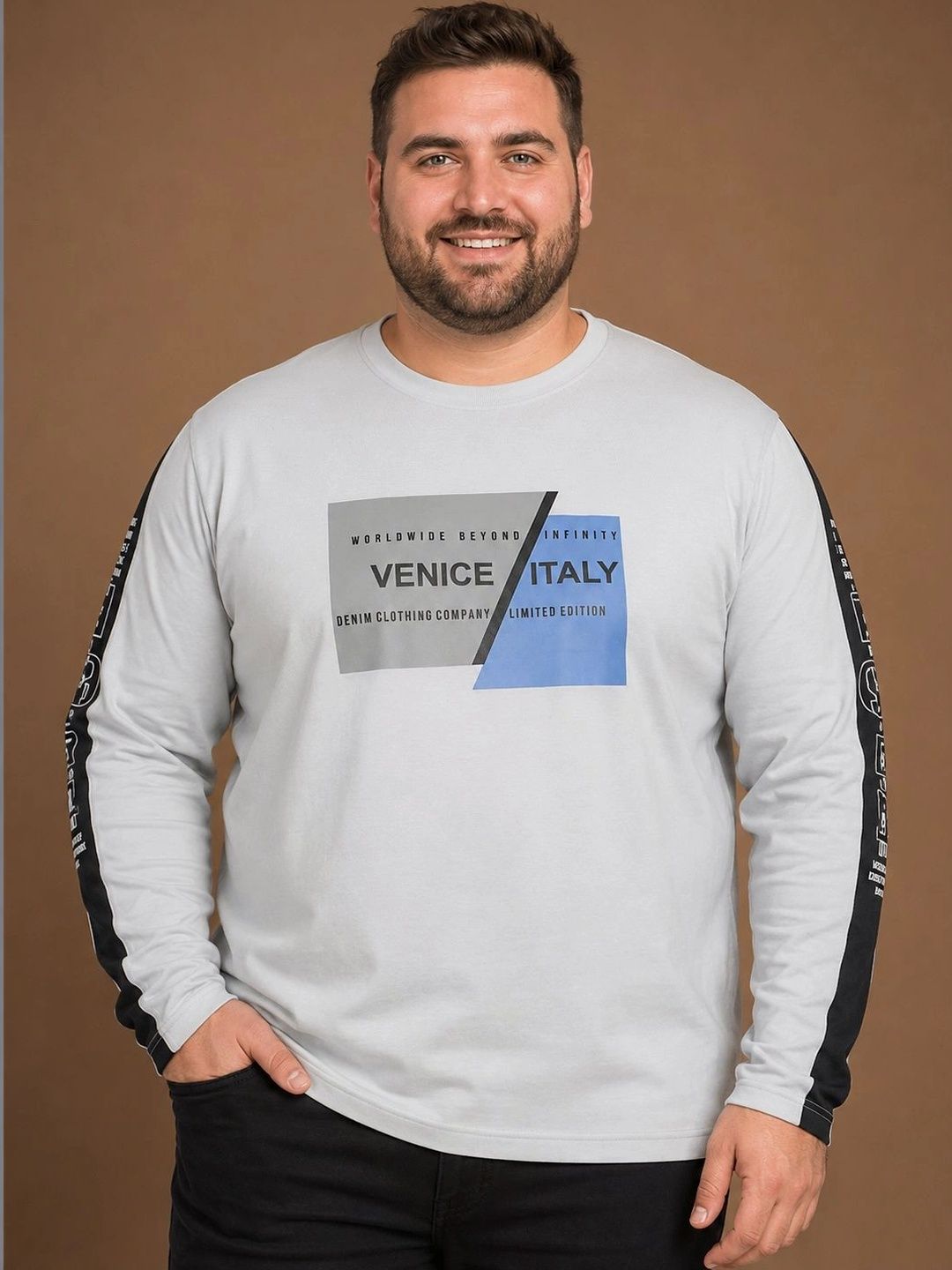 Club York Men Typography Printed T-shirt