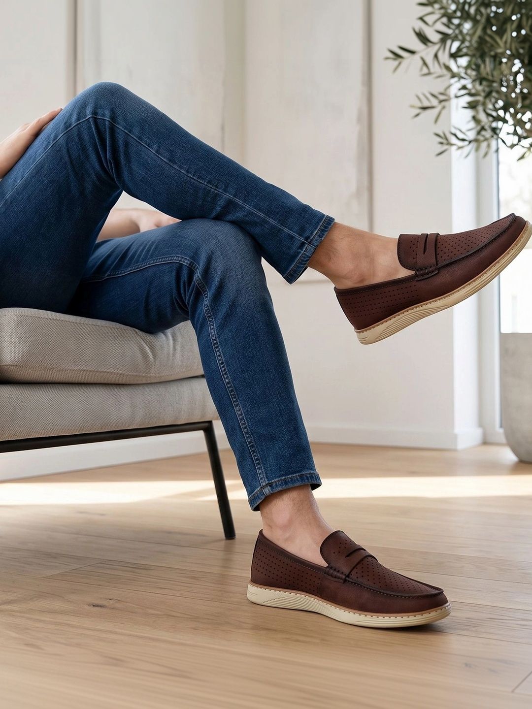 Knight Ace Men Perforations Loafers