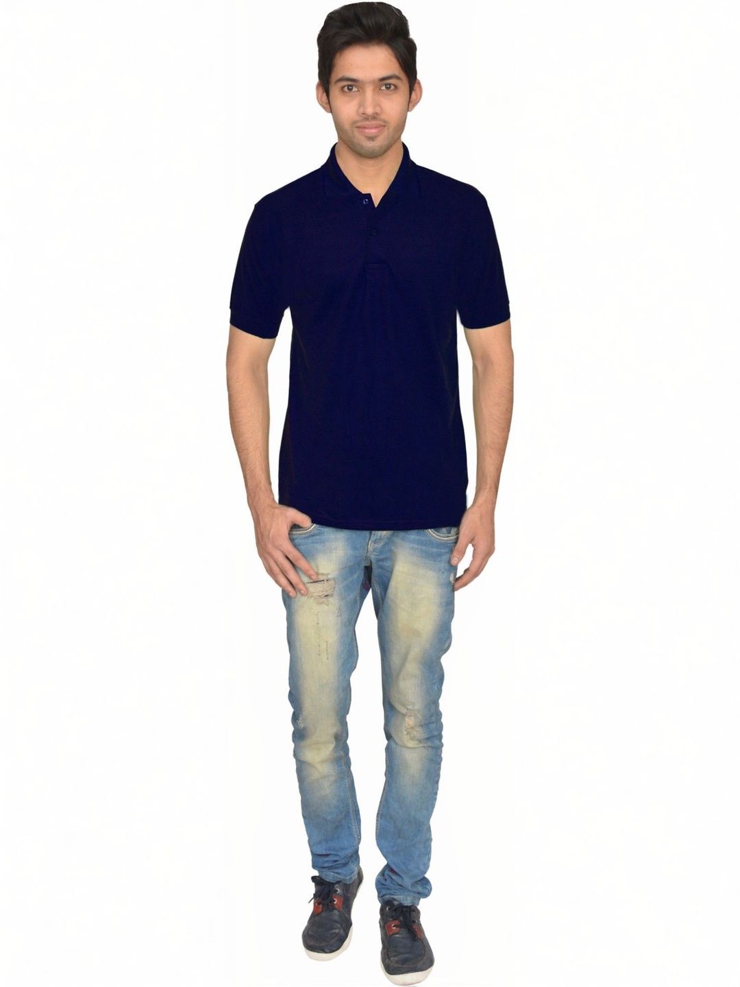 Double F Men Polo Collar T-shirt