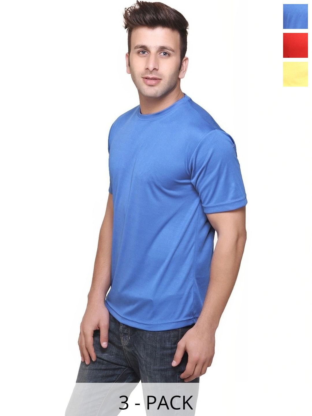 FUNKY GUYS Men 3 Slim Fit T-shirt